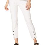 Rag and Bone White Snap Front Cropped Pants Photo 1