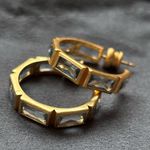 NWOT Julie Vos Hoop Earrings Gold Photo 4