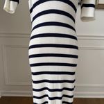 Tuckernuck Caroline Constas Crochet Collar Ribbed Nautical Stripe Blue White S Photo 3