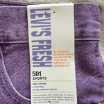 Levi's NWOT Levi’s 501 Women’s denim jean button fly pink shorts size 28 Photo 5