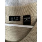Joyce Leslie Y2K Preppy Cream Sweater Mini Cardigan  Vintage Women's Medium Photo 4