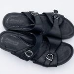 Rocky 4EurSole Golden Day Women's Black Leather Slide Sandals US Size 10 Photo 2