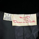 Oscar de la Renta Vintage Miss O  Black Velvet Satin Double Breasted Blazer Photo 7