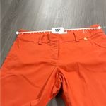 Trina Turk  Bright Orange Mid Rise Straight‎ Leg Ankle Dress Pants Size 2 Photo 9