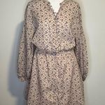 Joie  light pink floral long sleeve peasant dress size S Photo 1