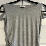 Bailey44 Bailey/44 Women’s Grey Cold Shoulder Cinched T-Shirt Dress Photo 1