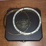 Juicy Couture Retro  Pam & Gela White & Gold Bangle Bracelet Photo 2