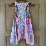 Lilly Pulitzer 100% Silk Sarina Racerback Tank Top in Scuba To Cuba size Small Photo 5
