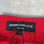 Generation Love  Lucca Crepe Pants Slim Fit Flared Leg‎ Trousers Red Size 4 NEW Photo 4