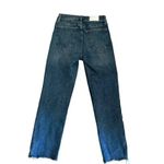 Pistola  blue high rise distressed Monroe slim raw jeans 27 #1989 Photo 4