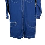 Denimist Dark Wash Button Down Cowboy Romper Size Medium NWT Blue Photo 2