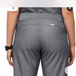 FIGS  Gray Joggers with Teal Drawstring Photo 3