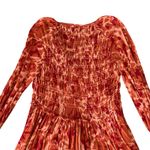 Free People FP Womens Dark Romantic Tunic Long Sleeve Shirt Orange Merlot Combo Photo 6