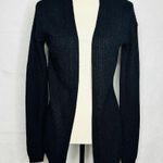 True Craft  Oversized Cable Knit Soft Black Cardigan Criss Cross Back Size XS Photo 0