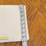 Tartan + Twine Cream Clutch with Gold Detail White Photo 5