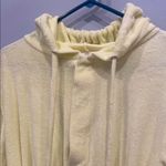 Elan Yellow Hooded Terry cloth shorts jumper with Belt Photo 1