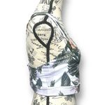 EleVen Venus Williams L Tropicana Floral Sports Bra Crossback Stretch NWT White Size L Photo 2