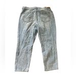 American Eagle Outfitters Blue Boyfriend Distressed Ripped Mom Jeans 20 Photo 2