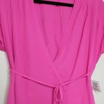 One One Six Tie Wrap Style Mini Dress Barbiecore Photo 2