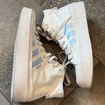 Adidas  Nizza Platform High Top Sneakers White Blue Size 10 Photo 1