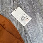 A New Day Womens Linen Blend Burnt Orange Cargo Shorts Pockets Mid Rise Large Photo 4
