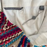 Anthropologie Cynthia Vincent Embroidered Western Boho Embroidered Skirt Size S Pink Photo 2