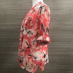 Canyon River Blues Pink and gray Floral button blouse Size Medium Photo 2