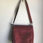 Esprit VINTAGE BLACK/MAROON REVERSIBLE  CROSSBODY SQUARE PURSE Photo 5