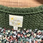 Golden poppy medium cardigan Green Photo 1