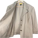 St. John Soca Khaki Beige Blazer Stretch Nautical Button Vintage Neutral Size XL Photo 9
