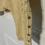 Free People  Hooked On You Wheat Mock Neck Embroidered Long Sleeve Top Size S NWT Photo 4