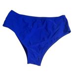 SheIn  Swim Bottom High Cut Leg Lined Stretch Bikini Royal Blue L Photo 4