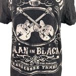 Johnny Cash Women's Man In Black Guitar Graphic T Photo 2