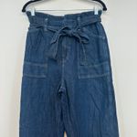 Ralph Lauren Polo  Womens Paperbag Jeans 27 Blue Waist Tie Jogger Photo 5