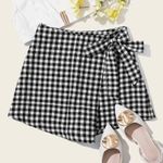 SheIn gingham wrap skort! Photo 0