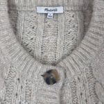 Madewell  Oversized Relaxed Fit Chunky Oatmeal Grandpa Cardigan Sweater Small Photo 2