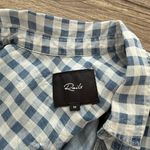 Rails  Blue DANA MINI CHECK 100% Tencel Lyocell‎ Button Front size medium Photo 4