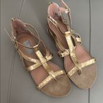 Kenneth Cole  Reaction Gold Strappy Flat Gladiator Sandals Size 8 Photo 1