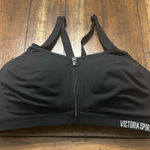 Victoria Sport Black Front Zip Sports Bra 36DD EUC Photo 0