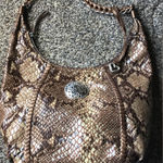 Brighton  SNAKESKIN EMBOSSED HOBO BAG EUC Photo 0