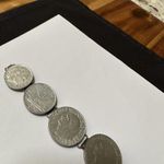 1940's Fascist Era Italian Lira Centesimi Coin Bracelet Italia / Italy Vittorio Photo 6