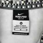 Nike Pro Warm 1/2 Zip Training Top Gray Black Dri-Fit Thumbholes Women's Medium Photo 6