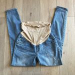 Indigo Blue Maternity Light Wash Distressed Skinny Jean Size S Photo 0