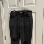 No Boundaries  High Rise Distressed Black Jeans Size 15‎ Photo 2