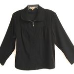 Notations  zip up black dark academia jacket/blazer 2X Photo 0