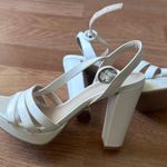 Chinese Laundry  White Strappy Heels Photo 4