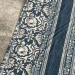 Tigerlily  Skirt Womens 4 Lined Side Slits Jersey Straight Stretch Teal Cream Photo 5