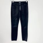 Paige Hoxton Ankle Peg Straight Velvet Jeans in Black Overdye Size 26 Photo 1