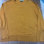 ZARA  Knit Balloon Sleeve Blouse Women's Size Large Neutral Fall Colors Viscose Photo 7