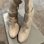 Charlotte Russe Ivory Tall Faux Suede Boot Photo 1